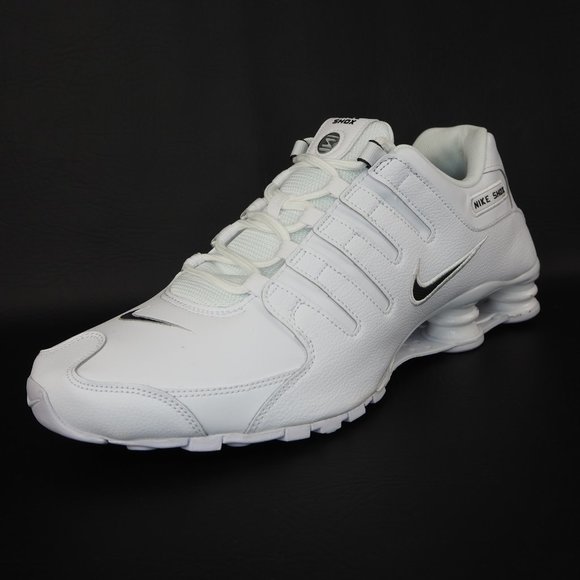 Nike Shox NZ EU Low Mens Running Shoes White Black - Picture 2 of 12